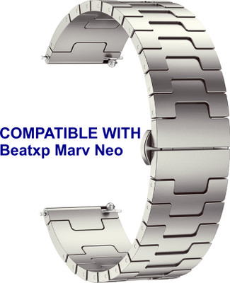 ACM WSM37Y22TT3122 Watch Strap Metal Steel 22mm for Beatxp Marv Neo Smartwatch Belt Titanium Smart Watch Strap(Grey)