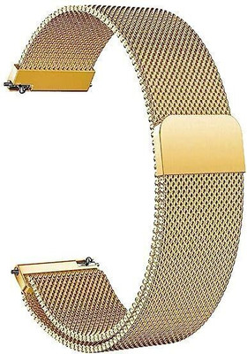 PUNAK 22 MM Metal Chain Smart Watch Strap Belt Smart Watch Strap(Gold)