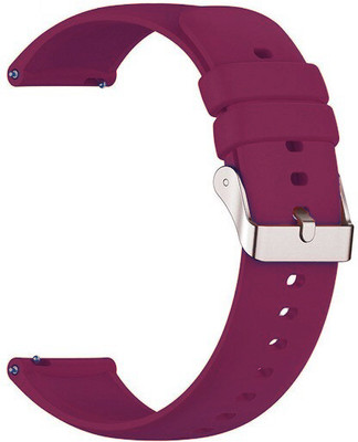 Melfo Flexible Rubber Strap Compatible with Fire-Boltt Ninja Call Pro Max Bsw128 Smart Watch Strap(Red, Brown)