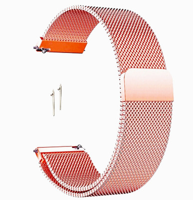 BLACK LOVIES 20 MM Metal Smartwatch Strap Compatible with AMAZ_FIT BIP S / BIP U / BIP LITE. Smart Watch Strap(Black)