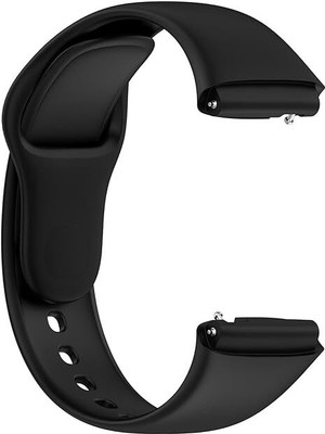 SwapME Silicone Strap For Redmi watch3 lite,Redmi watch3 active,Bracelet Replacement Band For Redmi watch 3 lite,Redmi watch 3 active Smart Watch Strap(Black)