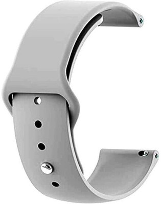 BLACK LOVIES 22 mm Soft Silicon Smartwatch Strap Compatible with Noice Color. Fit Caliber Smart Watch Strap(Grey)