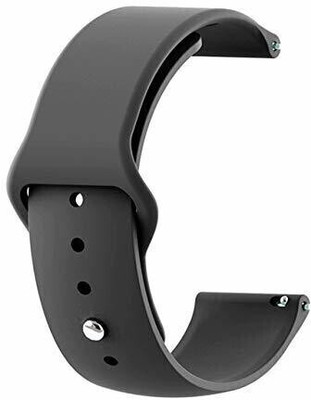 Cellution Soft Silicone Strap for Compatible with Noise Noisefit Endure Classic [ONLY] Smartwatch Sports Band Smart Watch Strap(Black)