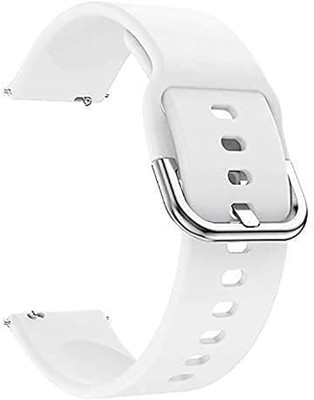 Antoj Smart watch band strap belt 22mm for ladies/Mens silver buckel (white) Smart Watch Strap(White)