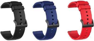 Like Star 22MM Soft Strap (compatible Watch List In Photo & Description) Only For 22mm Smart Watch Strap(Black, Blue, Red)