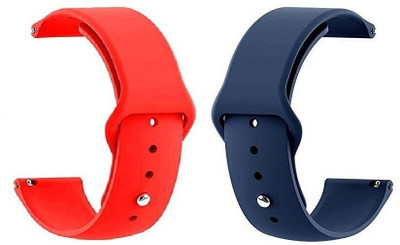 BLACK LOVIES 20MM SOFT SILICON BELT Smart Watch Strap(Blue, Grey)