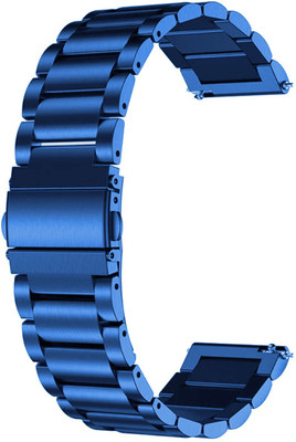 ACM Watch Strap Metal for Hammer Pulse 5.0 Smartwatch Belt Blue Smart Watch Strap(Blue)