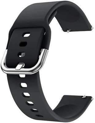 KHR 19mm Metal Buckle Compatible With Noise Colorfit Pro 2/Oxy/Pulse/Beat, Boat Storm Smart Watch & Watches Smart Watch Strap(Black)