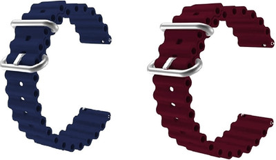 PUNAK 22 MM Ocean Loop Smartwatch Strap Band. Smart Watch Belt Smart Watch Strap(Blue, Purple)
