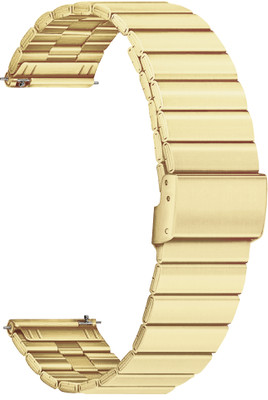ACM Watch Strap Adjustable Steel for Fastrack Revoltt Fs1 Max watch Champagne Gold Smart Watch Strap(Gold)