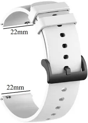 RUPELIK 22mm Black Metal Lock Strap Suitable For All 22mm Watches (ONLY FOR 22MM WATCHES). Smart Watch Strap(White)