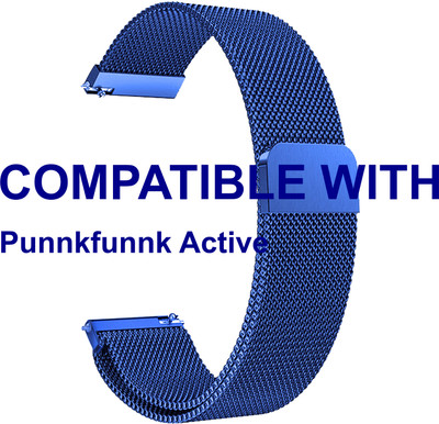 ACM WSM4M22BL3935 Watch Strap Magnetic Belt 22mm for |Punnkfunnk Active Smartwatch Blue Smart Watch Strap(Blue)