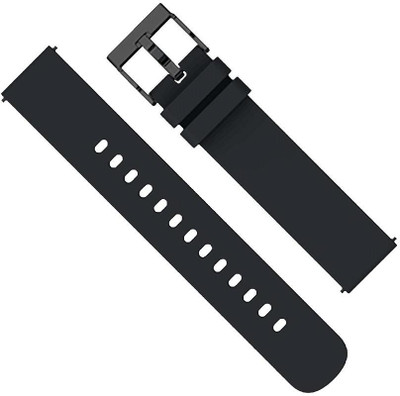 JOBINKA 22mm Strap (Check compatible Watch List In Photo & Description) Suitable for Only 22mm Smart Watch Strap(Black)