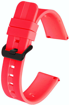 Colorcase Silicon Strap Compatible with Hammer Pulse 2.0 Smart Watch Smart Watch Strap(Red)