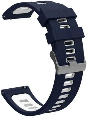 Colorcase Silicon Strap Compatible with Fireboltt Rocket Smart Watch Smart Watch Strap(Blue)