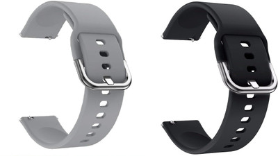 BLACK LOVIES 20 mm Smart Watch Strap Compatible for D I Z O Watch 2 / D I Z O Watch S Smart Watch Strap(Black, Grey)