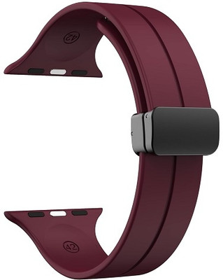 Colorcase Silicon Strap Compatible with Pebble Zest Smart Watch Smart Watch Strap(White, Red)