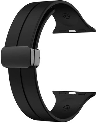 valente Magnetic Strap For FireeBoltt Visionary BSW046, Ring BSW005, Call BSW014, Ring Pro BSW029 Smart Watch Strap(Black)