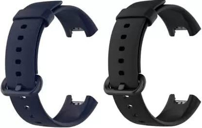 SwapME Soft Silicone Classic Strap With Secure Buckle Lock for Redmi Watch 2 Lite/Redmi GPS Smart Watch Only, Comfort and Flexible Fitness Smart Watch Strap Smart Watch Strap(Black, Blue)