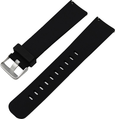 ACM Watch Strap Silicone for Fire Boltt Supreme Bsw018 Smartwatch Black Smart Watch Strap(Black)