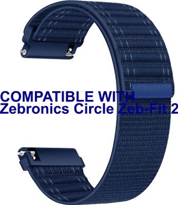 ACM Watch Strap Nylon Soft 22mm for Zebronics Circle Zeb-Fit 2 Smartwatch Belt Blue Smart Watch Strap(Blue)