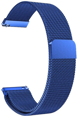 KHR Magnetic Loop Chain Watch Strap for Amazfit GTR 4 Luxury Metal Chain Smart Watch Strap(Blue)