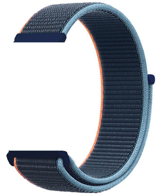 CellFAther Replacement Wristbands Soft Nylon Band Straps Compatible with Fitbit Sense/Fitbit Versa 3 (Deep Navy) Smart Watch Strap(Blue)