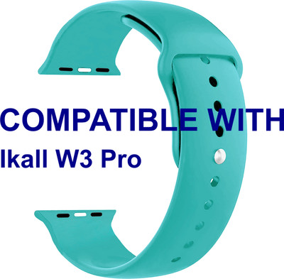 ACM WSM2P40LBL1693 Sliding 44mm 49mm Watch Strap Silicone Belt for Ikall W3 Pro Smartwatch Light Blue Smart Watch Strap(Blue)