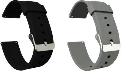 ACM Pack of 2 Watch Strap for Molife Sense 510 Smartwatch (Black/Grey) Smart Watch Strap(Mullti Color)