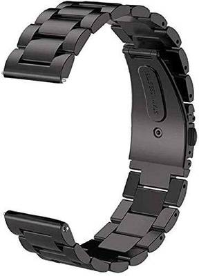 lioto smartwatch band strap belt stainless luxury metal chain strap 22mm,Wave call Boat storma call Wave lite Noise colour fit ultra/ultra 2 Vision Caliber Pro 3 Active/gps Buzz Core Nav and nav + Samsung watch 3 22mm Samsung gear s3 classic Huawai gt2 Fossil q Realme watch s realme watch s pro for all watches with 22mm lugs Smart Watch Strap