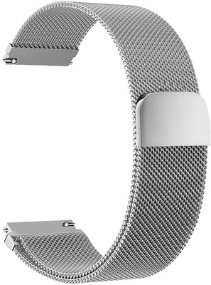 Colorcase Metal Strap Compatible with Hammer Glide Smart Watch Smart Watch Strap(Silver)