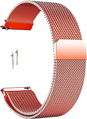 BLACK LOVIES 20 MM Metal Smartwatch Strap Compatible with Garmin VI_VO ACTIVE 3 / MOVE Smart Watch Strap(Pink)