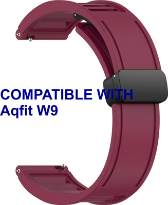 ACM WSM35W22PU1909 Watch Strap Magnetic Clasp 22mm for Aqfit W9 Smartwatch Purple Smart Watch Strap(Purple)