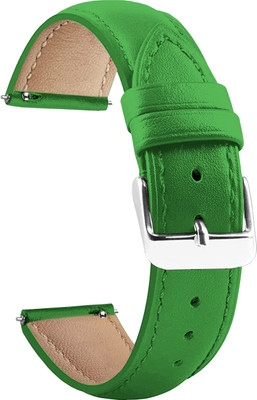 ACM Watch Strap Leather Belt for Boat Vertex Smartwatch Band Green Smart Watch Strap(Green)