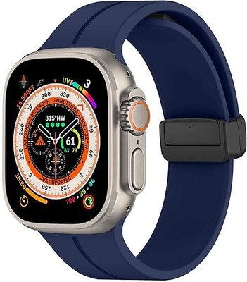 DARKFIT Magnetic Clasp Silicone Bands/Straps Compatible with Watch 49mm 46mm 45mm 44mm 42mm, Adjustable Magnetic Strap for iWatch Ultra & Ultra 2 Series SE 10 9 8 7 6 5 4 3 2 1 (Only Strap, Watch NOT Included) Pack of 1, Smart Watch Strap(Blue) DARKFIT Magnetic Clasp Silicone Bands/Straps Compatible with Watch 49mm 46mm 45mm 44mm 42mm, Adjustable Magnetic Strap for iWatch Ultra & Ultra 2 Series SE 10 9 8 7 6 5 4 3 2 1 (Only Strap, Watch NOT Included) Pack of 1, Smart Watch Strap(Blue)