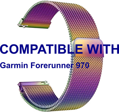 ACM WSM4M22CFL3930 Watch Strap Magnetic Belt 22mm for Garmin Forerunner 970 Smartwatch Colorful Smart Watch Strap(Mullti Color)
