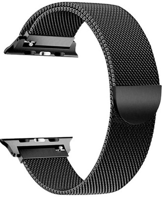 Melfo Magnetic Chain Strap Compatible for CrossBeats Ignite Cube Smart Watch Smart Watch Strap(Black)