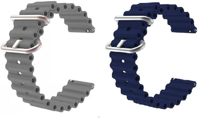 BLACK LOVIES 22 mm Ocean Smart Watch Band Strap Smart Watch Strap(Grey, Blue)