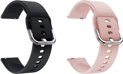 BLACK LOVIES 20 mm Smart Watch Strap Compatible for D I Z O Watch 2 / D I Z O Watch S Smart Watch Strap(Black, Pink)