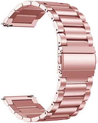 BLACK LOVIES 22 mm Metal Strap compatible with Amazzfit GTR 3/3PRO/2/2e/2 lite/PACE/STRATOS Smart Watch Strap(Pink)