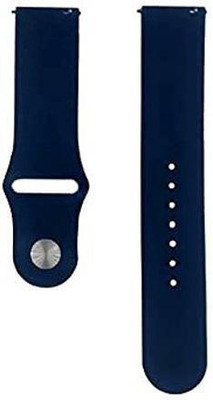BLACK LOVIES 20 MM Soft Silicon Smartwatch Strap Compatible With Vertex. Smart Watch Strap(Blue)