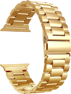 ACM Sliding Watch Strap Metal for Intex Fitrist Max Inr7 Smartwatch Belt Band Gold Smart Watch Strap(Gold)