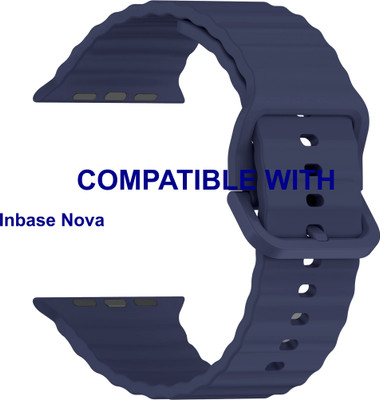 ACM WSM31S40DBL1681 Sliding 44mm 49mm Watch Strap Silicone Classy Belt for Inbase Nova Smartwatch Dark Blue Smart Watch Strap(Blue)