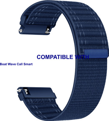 ACM WSM39A22BL3890 Watch Strap Nylon Soft Belt 22mm for Boat Wave Call Smart Smartwatch Blue Smart Watch Strap(Blue)