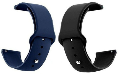BLACK LOVIES 22 mm Soft Silicon Smartwatch Strap Compatible with Firre bollt Almighty BSW013 Smart Watch Strap(Black, Blue)