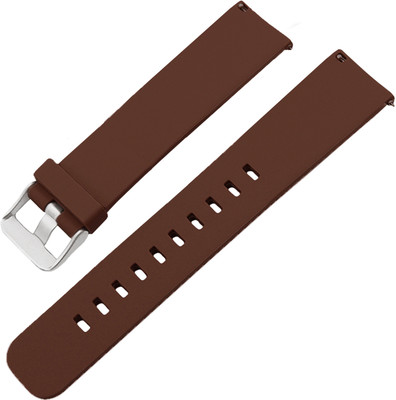 ACM Watch Strap Silicone for Strand By Obaku Smart Watch Smartwatch Brown Smart Watch Strap(Brown)