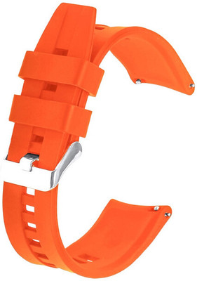 Zelfo Silicone Strap Compatible With Gionee Stylfit GSW10 Pro Smart Watch-zE-Smart Watch-Zel-Smart Watch Smart Watch Strap(Orange)