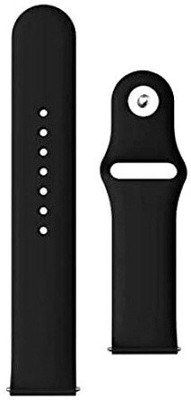 BLACK LOVIES 22 mm Soft Silicon Smartwatch Strap Compatible with Noice Color. Fit Caliber Smart Watch Strap(Black)