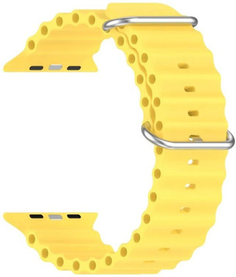 Slugabed Ocean Loop 38mm/40mm/41mm Band for Watch Series 8/7/6/5/4/3/2/1 SE Yellow Smart Watch Strap(Yellow)