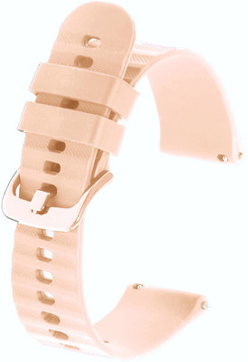 Colorcase Silicon Strap Compatible WITH Fireboltt Atlas Smart Watch Smart Watch Strap(White, Pink)